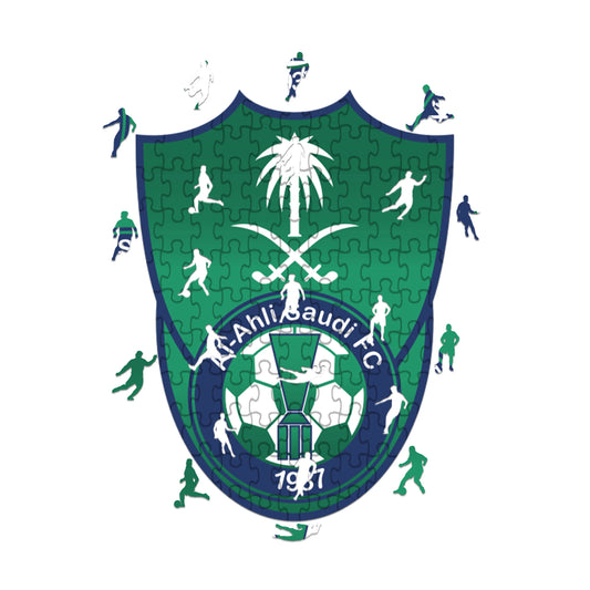 Logo Al-Ahli Saudi - Puzzle in Legno