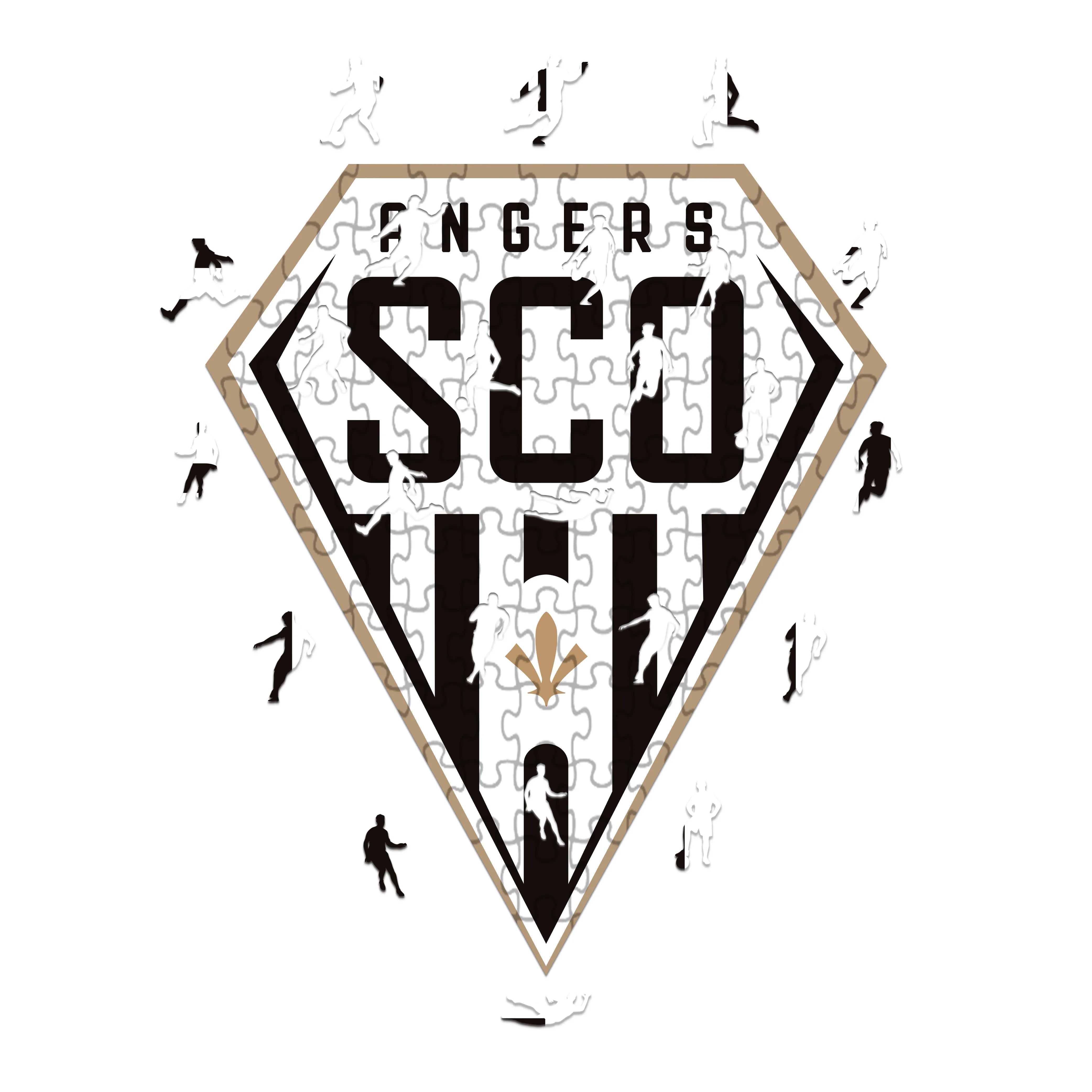 Angers SCO Logo - Wooden Puzzle