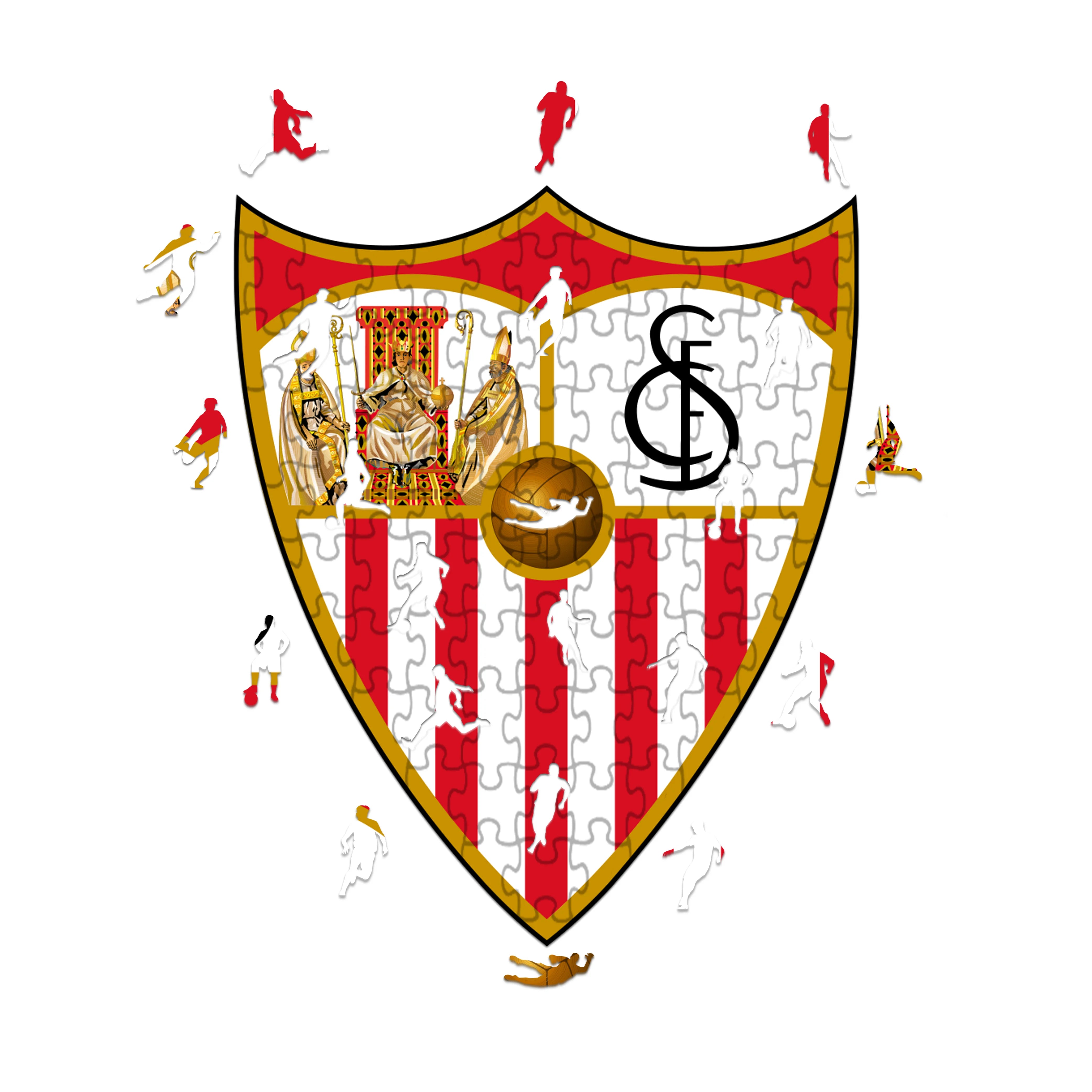 Sevilla Logo - Wooden Puzzle