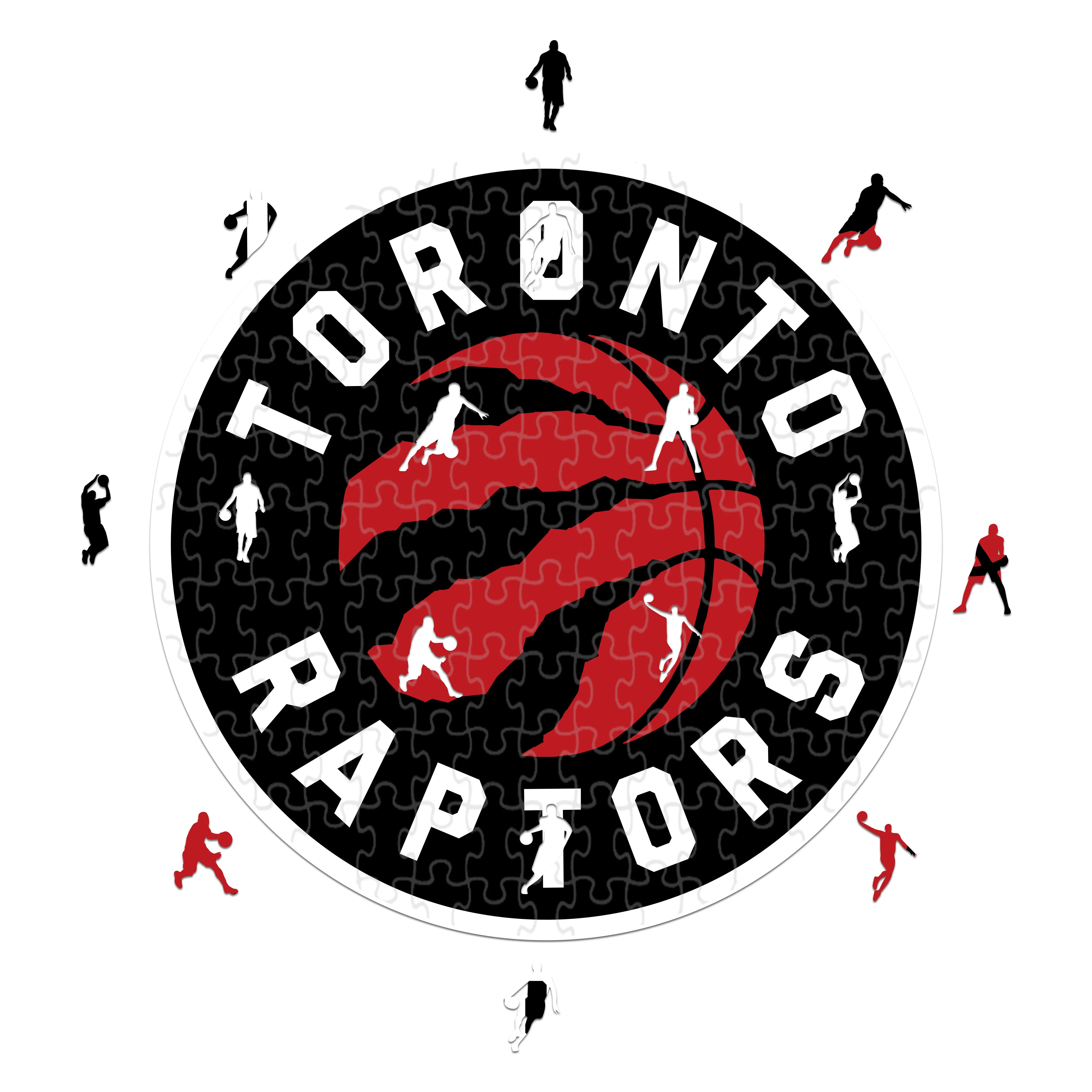 Toronto Raptors Logo  - Wooden Puzzle