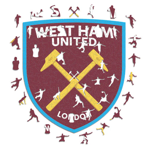 West Ham United Logo - Holzpuzzle